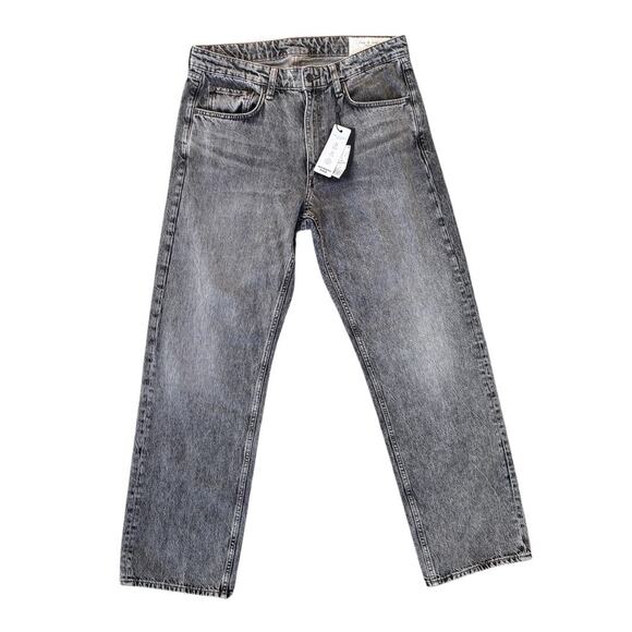 NWT rag & bone Fit 4 Straight Leg Gray Hudson Jeans - Picture 1 of 12